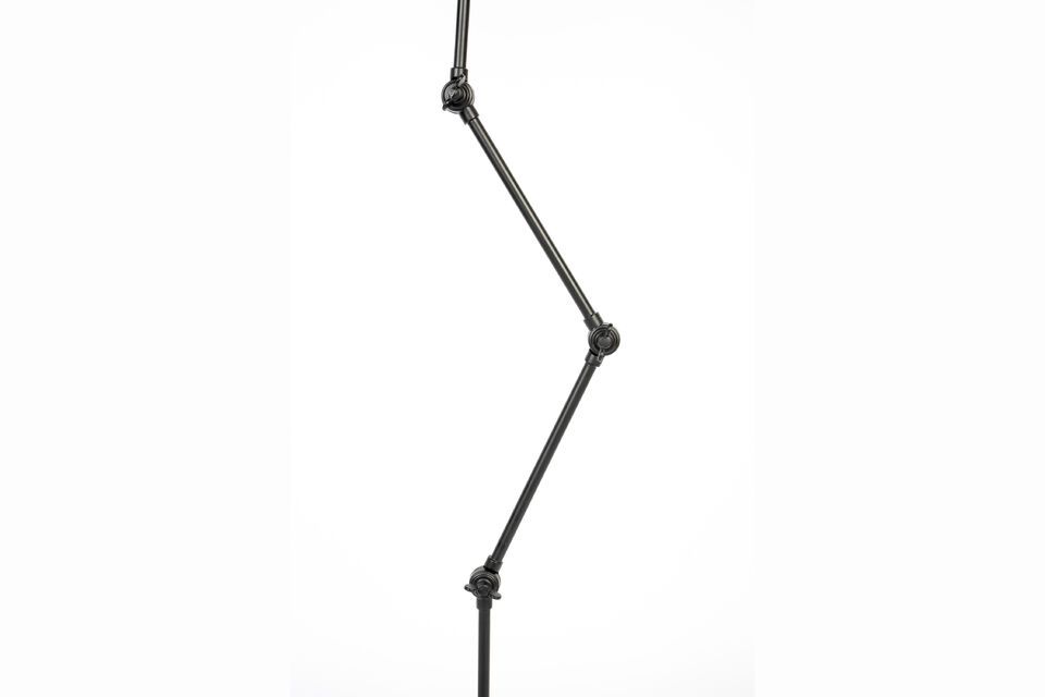 Black iron floor lamp Xavi - 4