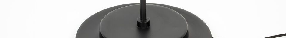 Material Details Black iron floor lamp Xavi