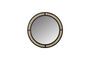 Miniature Black iron mirror Aida Clipped