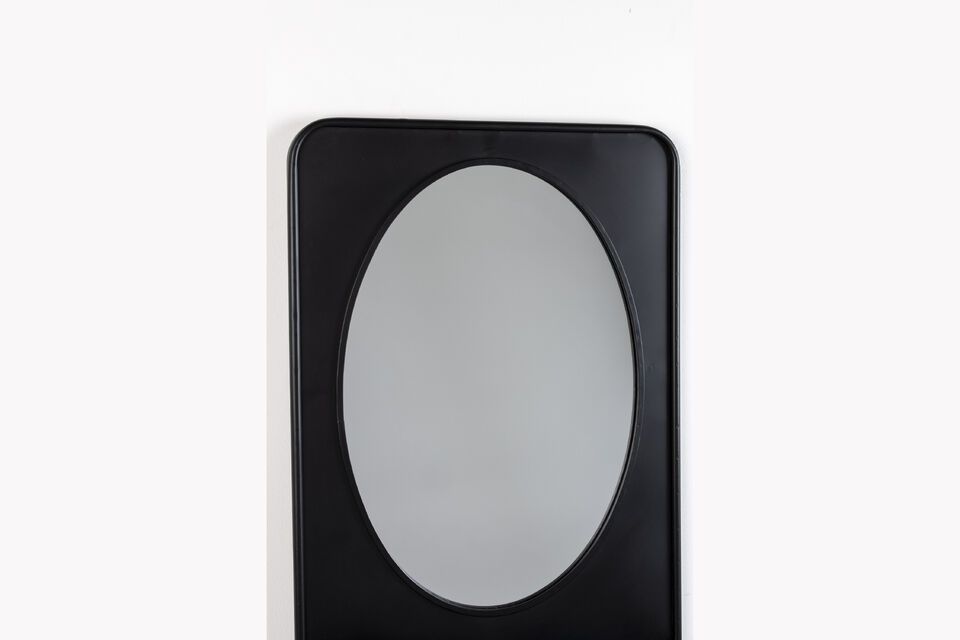 Black iron mirror Pascal - 2