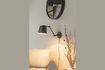 Miniature Black iron wall lamp Hajo 2