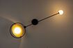 Miniature Black iron wall lamp Sirius 2