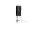 Miniature Black jute floor lamp Kari Clipped