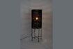 Miniature Black jute floor lamp Kari 1