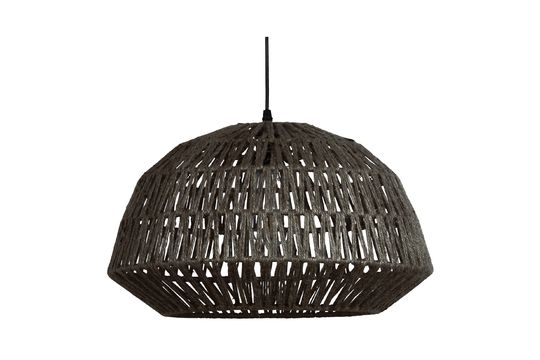 Black jute lamp suspension Kace