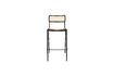 Miniature Black metal and rattan bar chair Jort 4