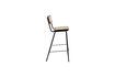 Miniature Black metal and rattan bar chair Jort 5