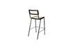 Miniature Black metal and rattan bar chair Jort 6