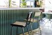 Miniature Black metal and rattan bar chair Jort 3