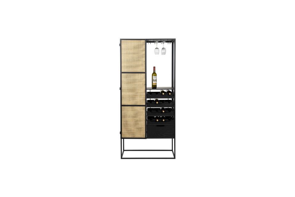 Black metal bar cabinet Guuji - 2