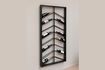 Miniature Black metal bottle holder Wall-mounted 5