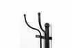 Miniature Black metal coat rack Ran 6