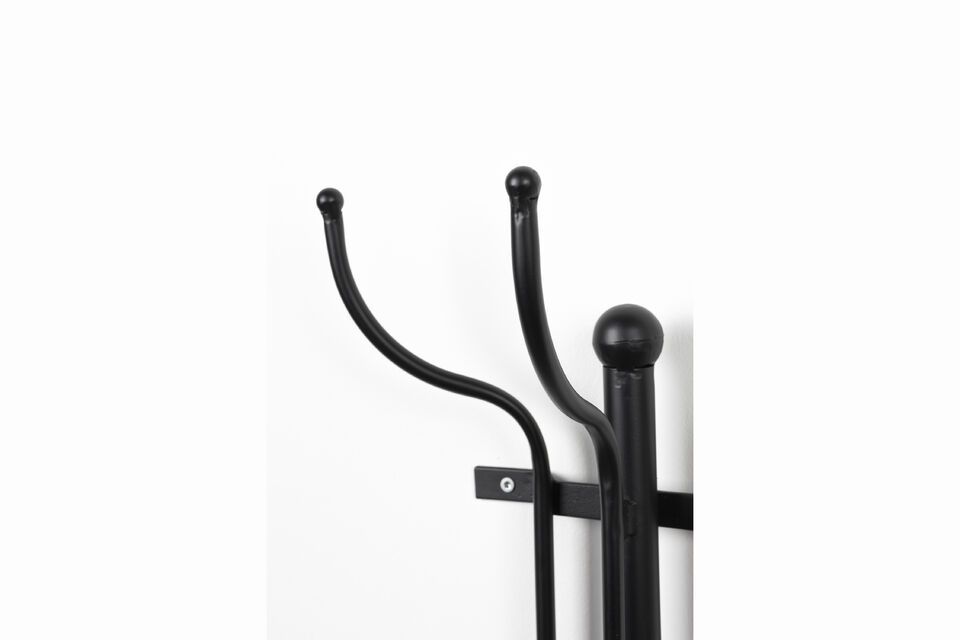 Black metal coat rack Ran - 4