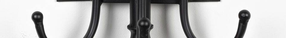 Material Details Black metal coat rack Ran