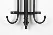 Miniature Black metal coat rack Ran 8