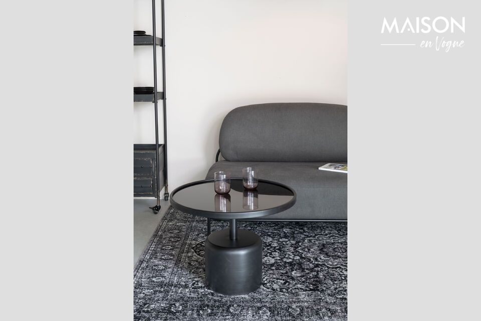 Black metal coffee table Milo - 1