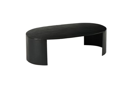 Black metal coffee table Ovalie