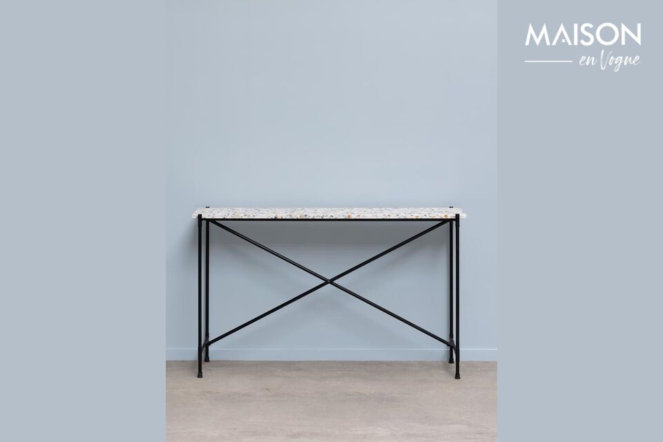 Discover the timeless elegance of our metal console table