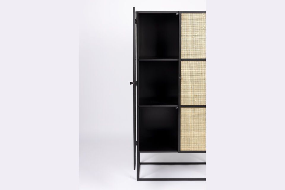 Black metal double wardrobe Guuji - 4