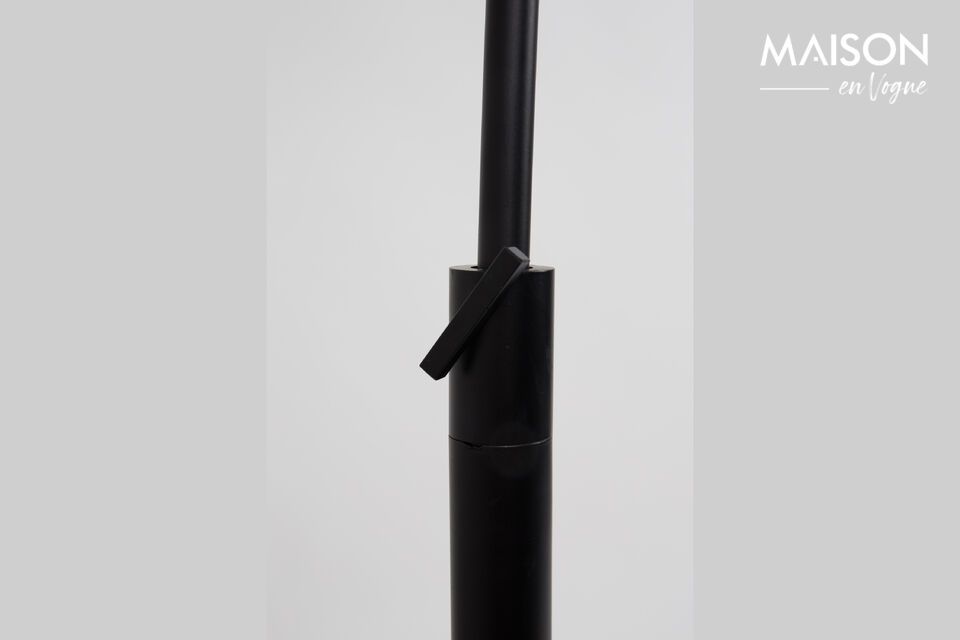 Black metal floor lamp Arc - 1