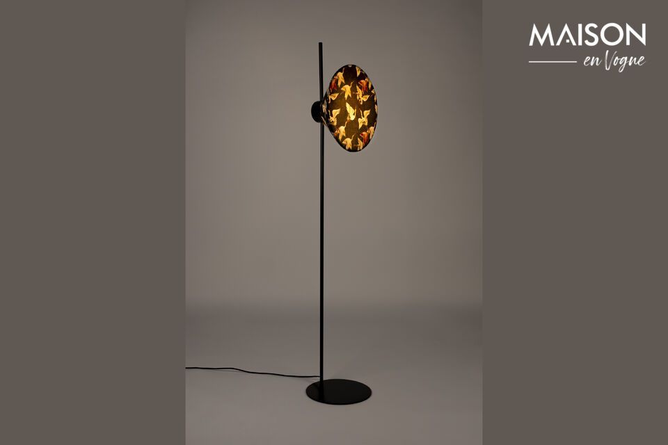 Black metal floor lamp Jaylee White Label