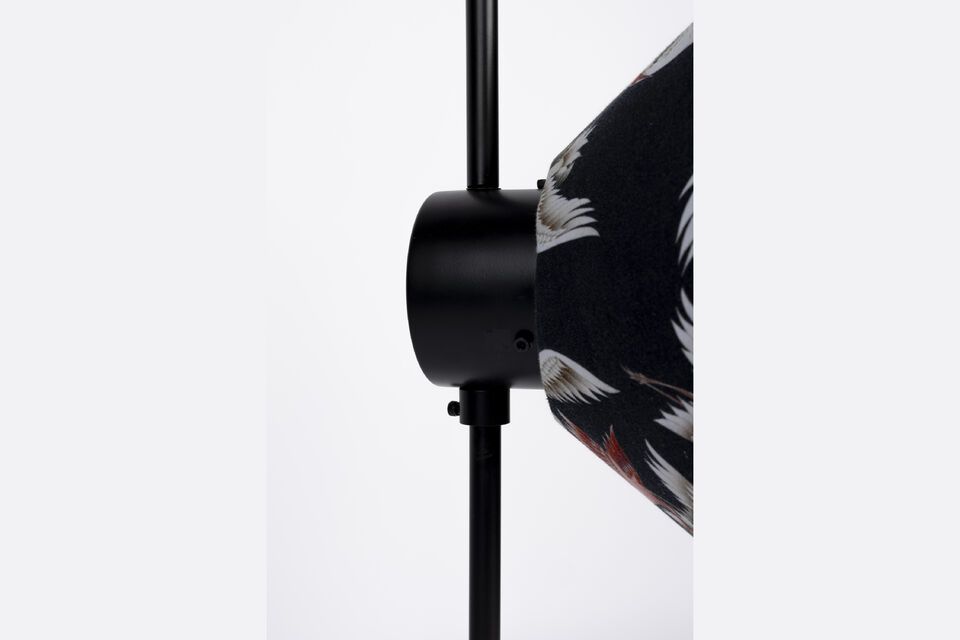 Black metal floor lamp Jaylee - 5