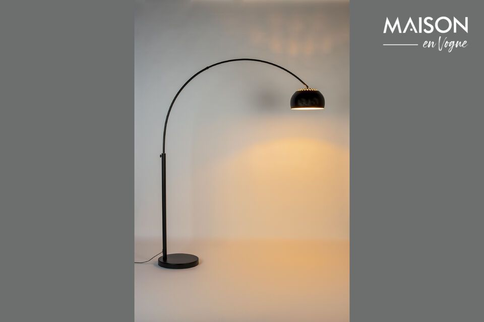 Black metal floor lamp Metal bow Metal Bow - 7