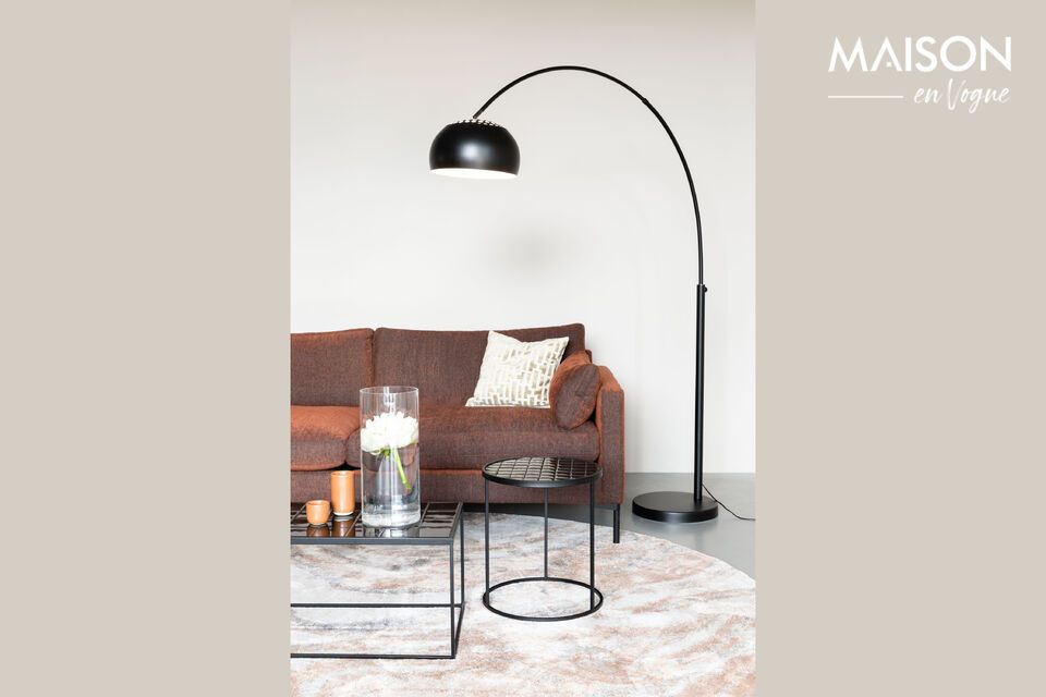 Black metal floor lamp Metal bow Metal Bow - 2