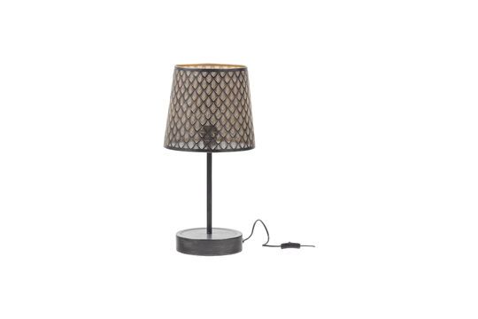 Black metal lamp with Kars pattern Clipped