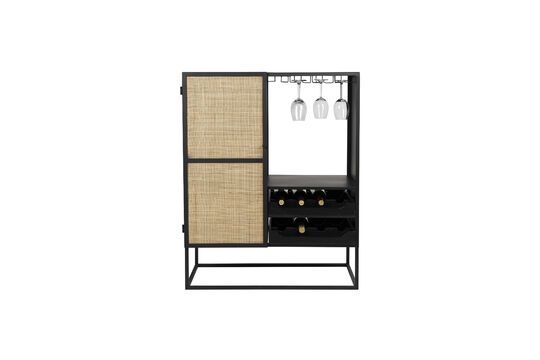 Black metal low bar cabinet Guuji Clipped