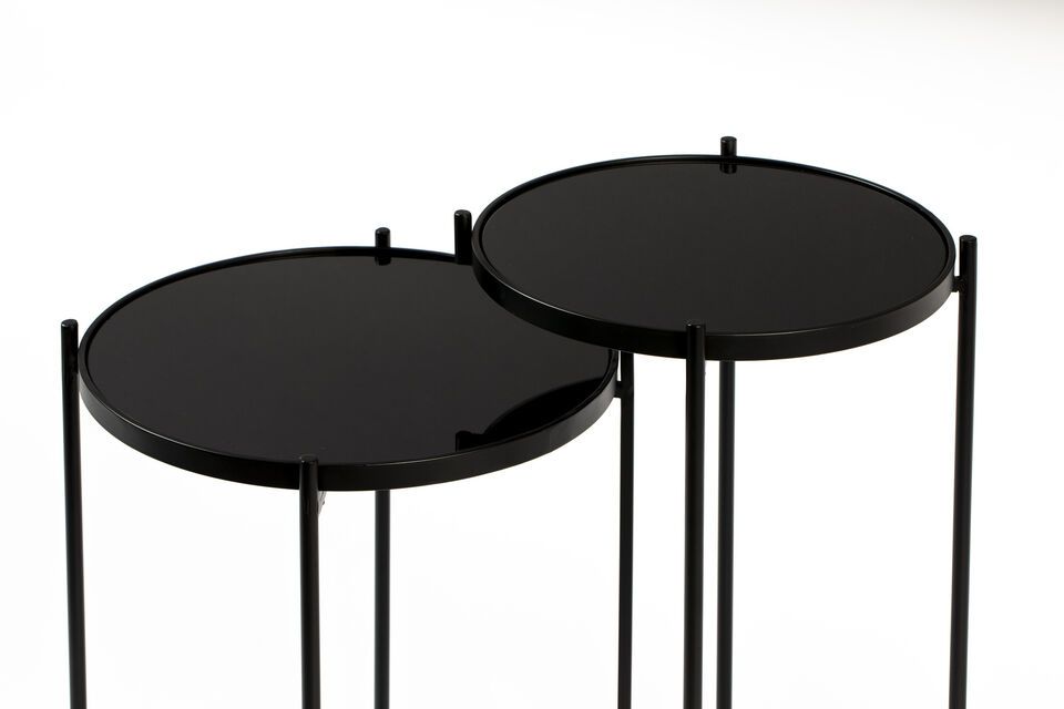 Black metal side table Lily - 4