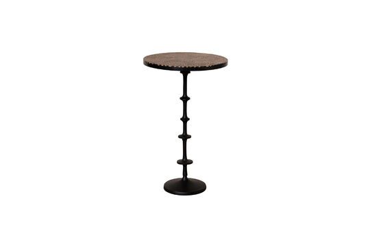 Black metal side table Structure Clipped