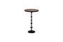 Miniature Black metal side table Structure Clipped