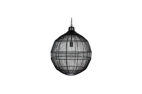 Black metal suspension lamp Enes