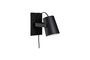 Miniature Black metal wall lamp Ardent Clipped