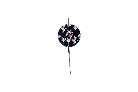 Black metal wall lamp Jaylee Clipped