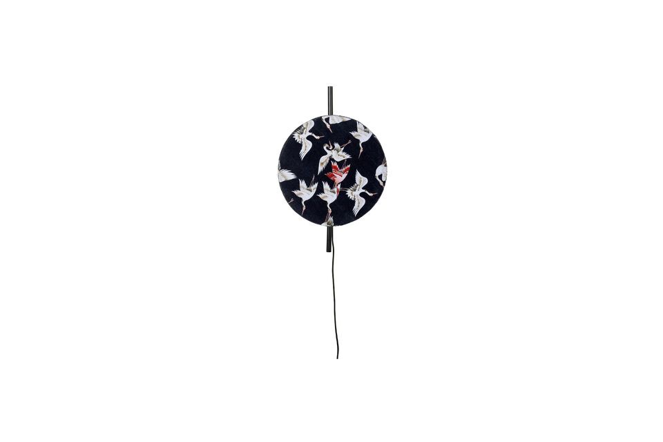 Black metal wall lamp Jaylee - 1