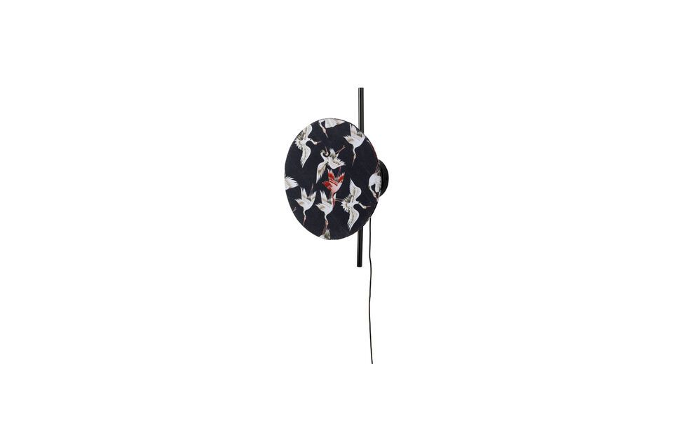 Black metal wall lamp Jaylee - 2