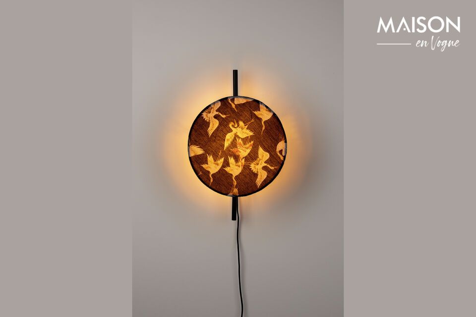 Black metal wall lamp Jaylee White Label