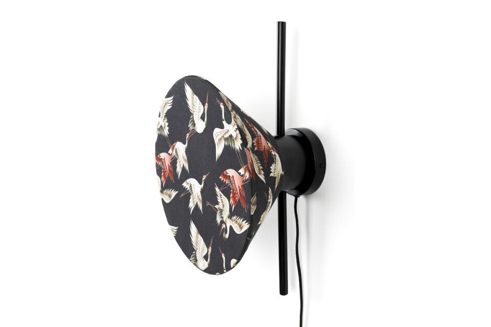 Black metal wall lamp Jaylee - 6