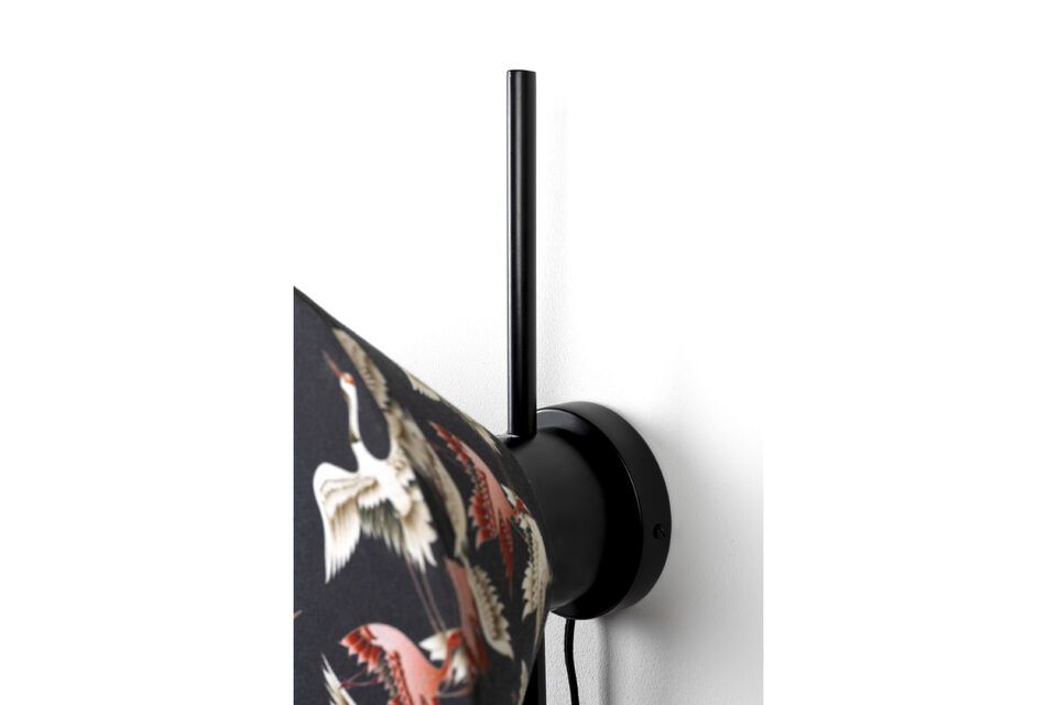 Black metal wall lamp Jaylee - 7