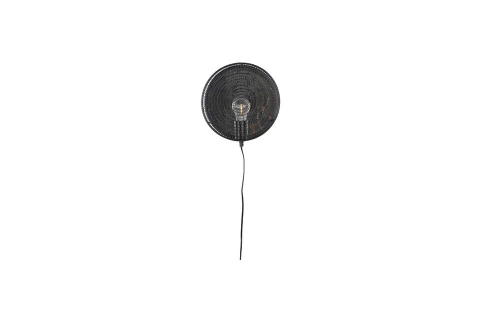 Black metal wall lamp Lea - 4