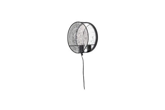 Black metal wall lamp Lea Clipped