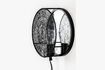 Miniature Black metal wall lamp Lea 10