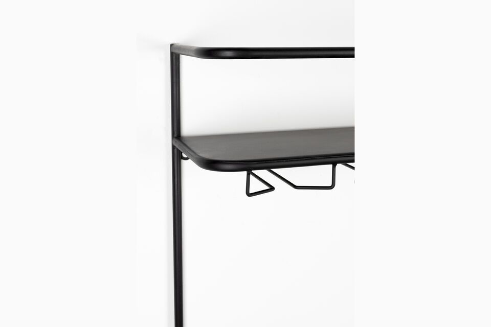 Black metal wall shelf Guuji - 4