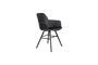 Miniature Black plastic armchair Albert Kuip Clipped