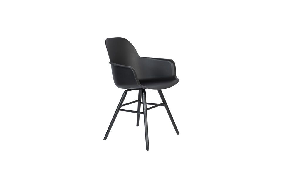 Black plastic armchair Albert Kuip Zuiver