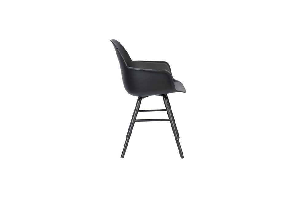 Black plastic armchair Albert Kuip - 3