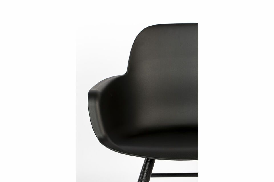 Black plastic armchair Albert Kuip - 7