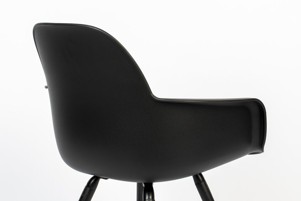 Black plastic armchair Albert Kuip - 8